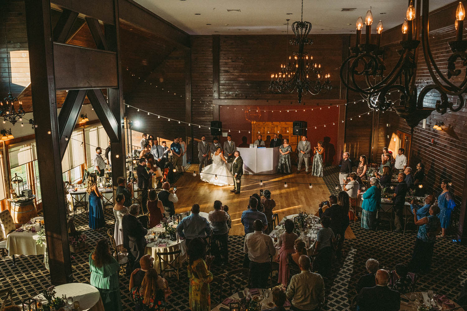 Bride and Groom First Dance at Hollow Brook Golf Club Wedding