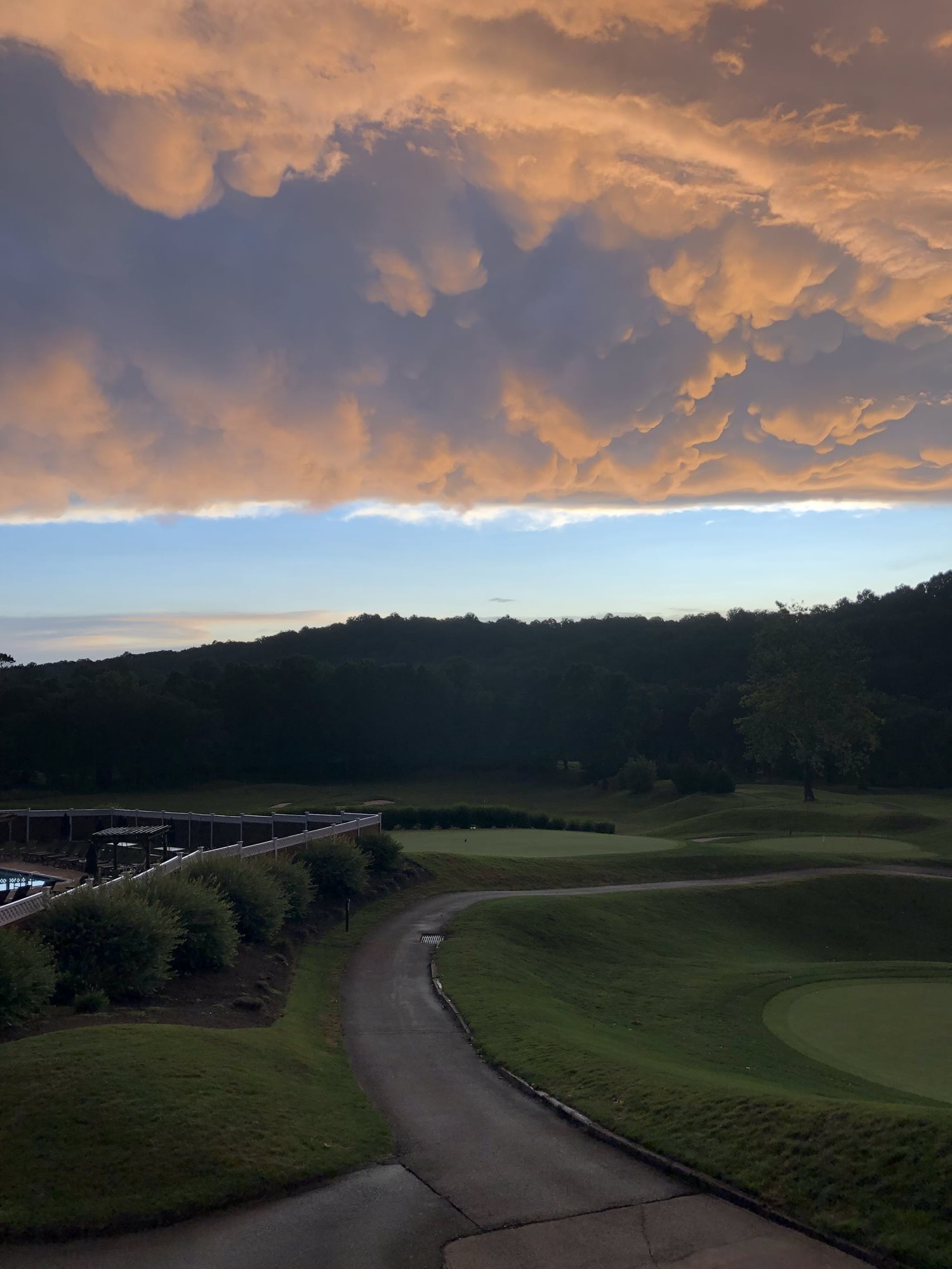 A mesmerizing scenic view of the Hollow Brook Golf Club golf course  in Cortlandt Manor, NY