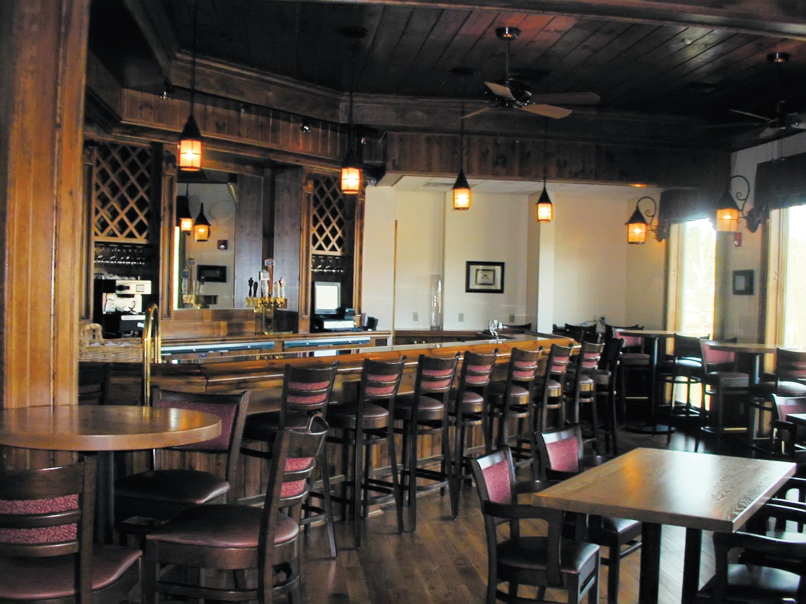 The dining area of Hollow Brook Golf Club in Cortlandt Manor, NY